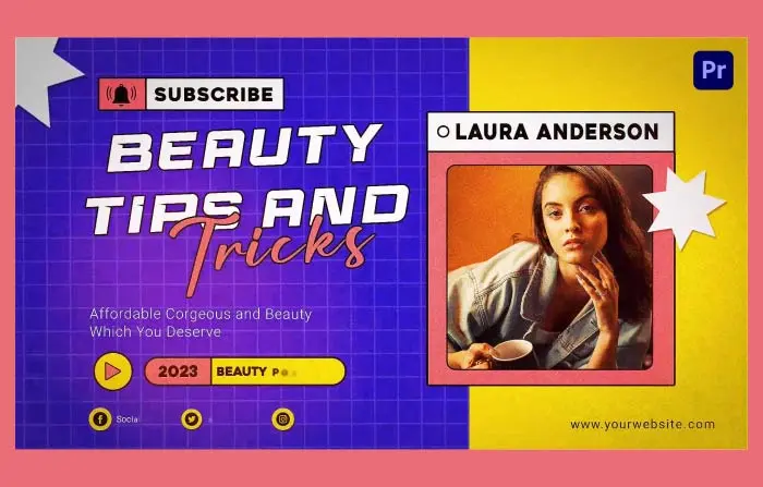 Beauty Vlog Thumbnail Intro Design